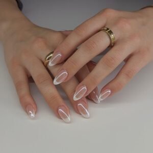 Frosted French (French W/ Chrome)