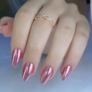 Hailey Bieber Glazed Nails